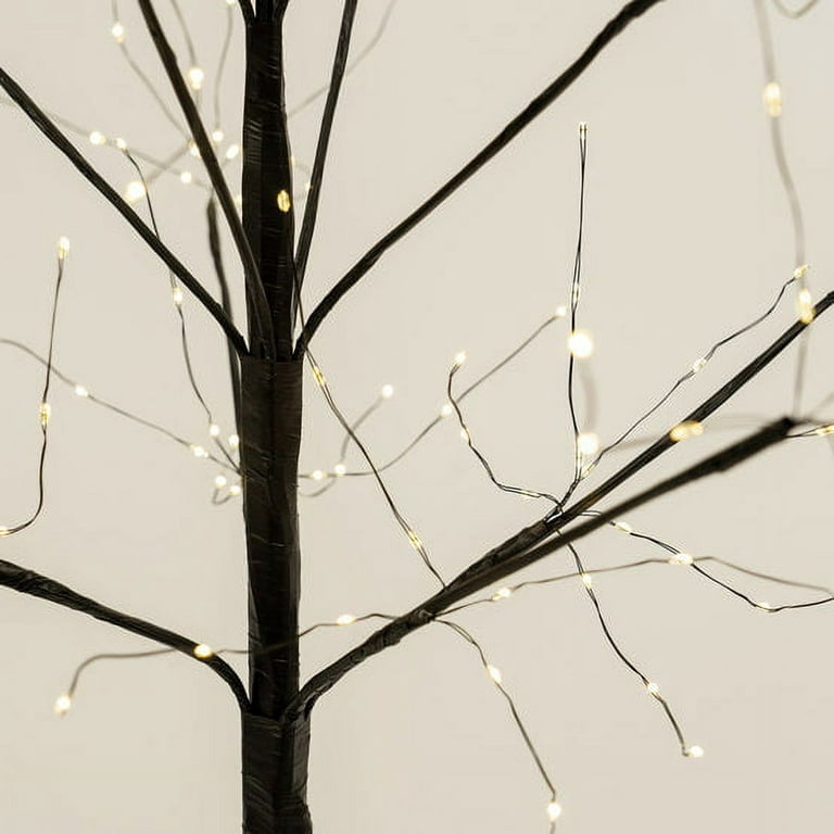 3' Black Fairy Light LED Tree