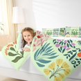 thumbnail image 4 of jejeloiu Ancient Botanical 7 Pieces Full Size Bedding Sets For Girls,Modern Print Full Size Bed in a Bag,Mint Multi Color,Reversible, 4 of 7