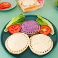 thumbnail image 4 of CRCMUHE Cake Mould Sandwich Cutter And Sealer Set Stainless Baking Tool Circular Sandwich Cutting Cake Sandwich Pocket Bread Use For Breakfast Sandwich Maker Lunchbox B, 4 of 9