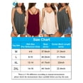 thumbnail image 2 of Deago Women's Flowy V Neck Sexy Summer Tank Tops Loose Casual Sleeveless Cami Shirt Plus Size (Red, XL), 2 of 8