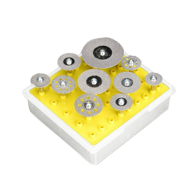 Rdeghly 10pcs disques à tronçonner diamantés jeu de meules pour outil  rotatif, jeu de meules de coupe 
