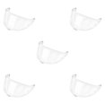 thumbnail image 2 of Transemion Detachable Replacement Full Face Insert Only for Z8 Visor Lens Impact Resistant Crystal Clear Clear 28x14cm 5Set, 2 of 6
