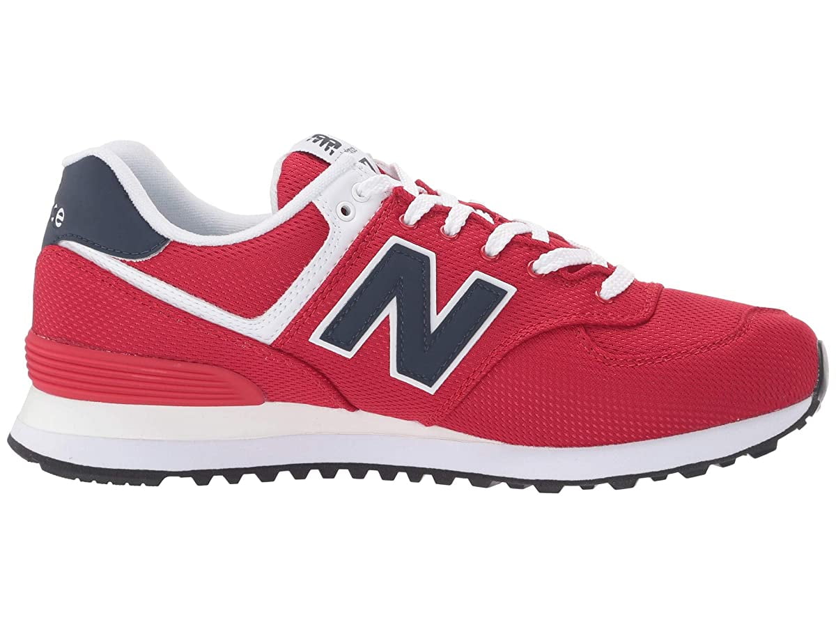 New Balance - New Balance Men's 574 Shoes Red with Navy - Walmart.com ...