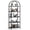 Black, variant on Goldensoil  5 Tier Bookcase, Arched Display Metal Frame, Modern Storage Rack Shelf, Black & Gray