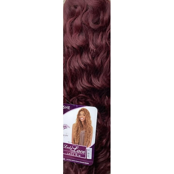 Beshe  2 Deep  Lace  Lady Lace  Wig  No Tape- No Glue - STYLE: LACE-304  Color # REDWINE