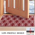 thumbnail image 3 of Burgundy and White Wavy Pattern Door Rugs,Washable Non Slip Door Mats Indoor,Decorative Door Mats,Entry Mat Indoor for Entrance,Bedroom,Kitchen,Bathroom,17"x30", 3 of 6