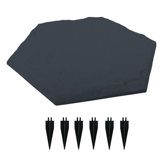 Hyasfey Pierre de Marche Extérieure Résistante aux Intempéries pour Jardin, Cour, Pelouse, Patio, Pierre Décorative pour Allée, Sentier, Pavé, Ronde, Carrée, Hexagone, Pierre d'Aménagement Paysager
