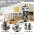 thumbnail image 4 of CL.HPAHKL 54in Cat Tree Tower, Multi-Level Cat Tower Furniture Activity Center with Platform Scratching Posts Stand House Condo and Toy, Cat Condos for Indoor Cats Kitten Activity Relaxing, Ashy, 4 of 7