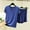 Blue, variant on Hrsba Ruffle T Shirt Pajama Set for Women Solid Color Loose Top and High Waist Shorts Summer Casual Soft Breathable Ladies Sleepwear Set