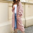 thumbnail image 2 of iHPH7 Long Cardigan Sweaters for Women Travel Sweater Fall Sweaters for Women Fall Clothes Long Sleeve Cardigan for Women Fall Coats Knits Clothing Pink XXL, 2 of 9