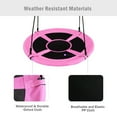 thumbnail image 6 of Spaco 40 Inch Flying Saucer Tree Swing Indoor Outdoor Play Set-Pink, 6 of 7