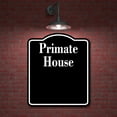 thumbnail image 2 of Primate House Zoo BLACK Aluminum Composite Sign, 15"x18", 2 of 9