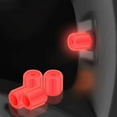 thumbnail image 3 of Luminous Car Tire Stem Caps Universal Red Red, 3 of 7