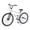 White, variant on POVANLI 26 Inch reestyle BMX Bike Double Disc Brakes Single Speed Bicycle for Adult Age 12+ Years,Fits Riders 3'2"-4'2",15 inch Frame,Gift