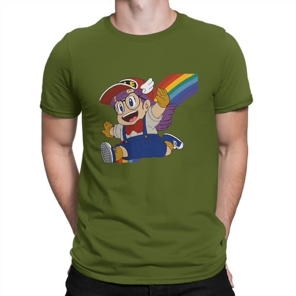 Camiseta Arale para hombre, divertida camiseta de algodón de Dr. Slump, estilo cómic, vintage, de manga corta y cuello redondo, estampada.