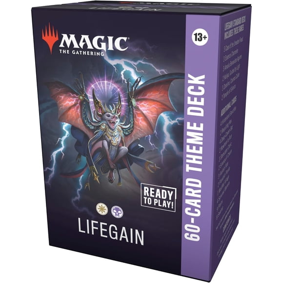 Magic: The Gathering Secrets of Strixhaven 60-Card Theme Deck - Lifegain (1 Ready-to-Play Deck, 1 Deck Box, 5 Tokens)