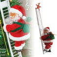 thumbnail image 1 of Electric Climbing Ladder Santa Claus Xmas Party Music Figurine Decor Gift Toy, 1 of 5