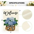 thumbnail image 5 of Hydrangea Spring Summer Garden Flag 12x18 Inch Double Sided Outside, Floral Welcome Yard Outdoor Flag, 5 of 6