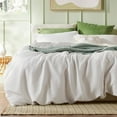 thumbnail image 4 of The Tangerine Store 3-Piece Pure Cotton Duvet Cover Set (102x90 in) - Pure White King Duvet Cover Set with Standard Shams - Pre-Washed, Handmade - Chic Home Decor, 4 of 6