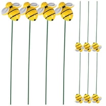 BESTONZON 10Pcs Durable Iron and Plastic Stakes for Yard and Planter Decoration
