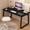 Black, variant on WXJHL Computer Desk Modern Simple Style Desk for Home Office, 39.3 inch Small Writing Table Study Corner Work Desk for Bedroom(39.3''*19.5''Black)