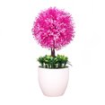thumbnail image 1 of Planta artificial en maceta, simulación de bolas, vegetación, decoración, oficina en casa, centro de mesa, planta falsa, rojo púrpura Yuarrent HA7629-03B, 1 of 6