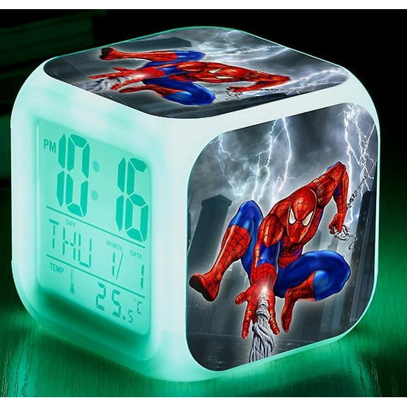 Chockeie Minecraft Colorful Color Changing Quartet Alarm Clock Led Night Light Birthday Gift Christmas(13)