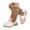 ZA-Khaki, variant on yocbz Toddler Girls Cowboy Cowgirl Boots Children Shoes Comfortable Soft Soled Flat Short Boots Fashionable Outdoor Fleece Warm Short Boots Beige,US 11