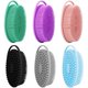 thumbnail image 1 of wonima11 Soft Silicone Body Scrubber 6 PCS Silicone Body Shower, Silicone Loofah 2 in 4 Bath and Shampoo Brush, Body Scrubber Shower Cleaning Exfoliating Use for Sensitive Skin, Lather Well, 1 of 1