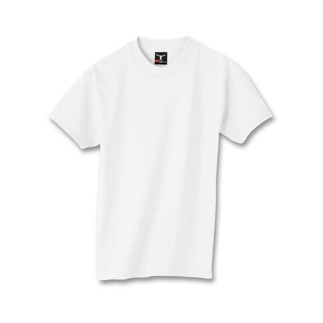 Hanes Beefy-T Boy`s T-Shirt, M, White