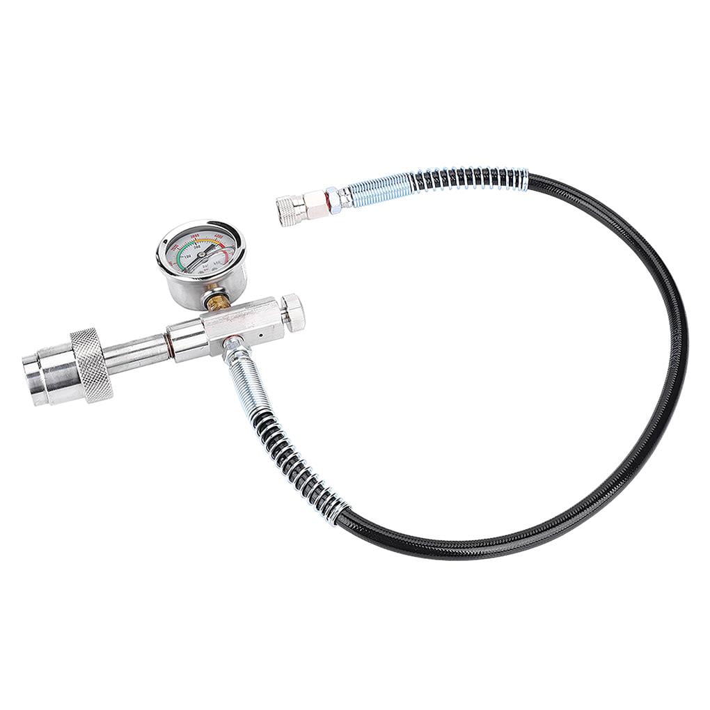 PCP Air Fill Station Refill Adapter to SCBA Firefighting Tank with CGA347 Connection & 24inch