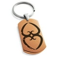 thumbnail image 1 of Stainless Steel Ancient Tribal Mother Earth Rune Engraved Dog Tag Keychain Keyring, 1 of 1
