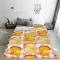 thumbnail image 5 of Pofeuu Tasty Toasts Print Ultra-Soft Micro Fleece Blanket,for Bed Or Sofa,All Season Throw Blankets Flannel Blanket-60"x50", 5 of 7
