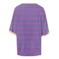 thumbnail image 6 of RMGVDSD Womens Oversized T Shirts Summer Tops Short Sleeve Striped T-Shirt Loose Fit Crew Neck Tee Shirts Basic Casual Tops, 6 of 6