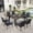 Navy Blue, variant on Sophia & William 9 Pieces Outdoor Patio Dining Set with Square Cast Aluminum Metal Dining Table & Cushioned Wicker Rattan Chairs for 8