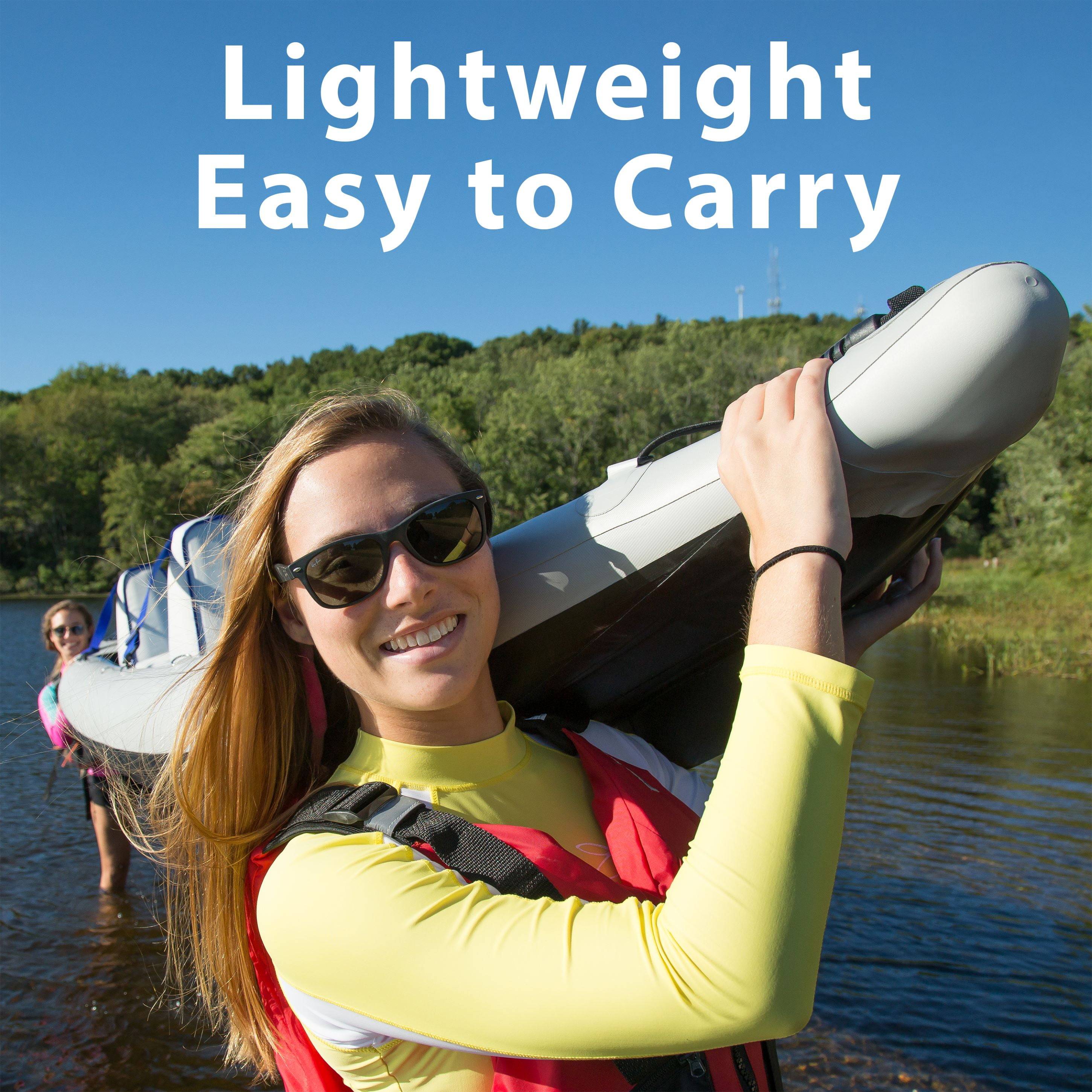 Sea Eagle 465FT Fasttrack Inflatable 15'3" 1-3 Person Touring Kayak with Rigid External keel - Smoother Paddling Experience Light Weight- 2 Person Deluxe Package