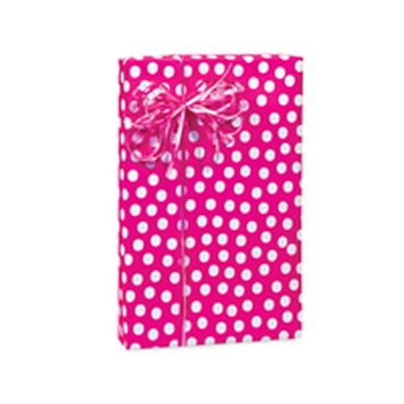 gift wrapping paper polka dot birthday pink wrap 16ft occasion special