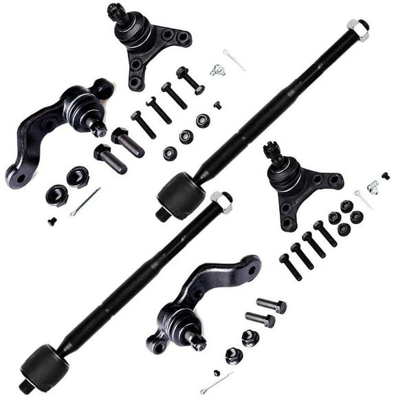 CCIYU Upper Lower Ball Joints Inner Tie Rod End fit for Toyota Tacoma 1995-2004 6pcs Suspension Kit