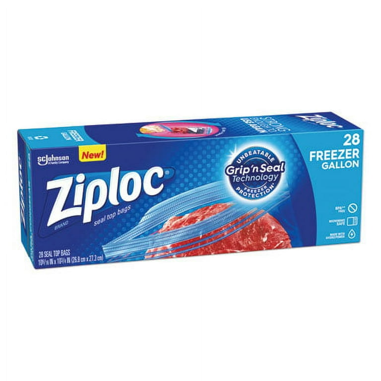 Zipper Freezer Bags, 1 gal, 2.7 mil, 9.6 Zipper Freezer Bags, 1 gal, 2.7 mil, 9.6