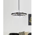 thumbnail image 4 of Serena 32 inch crystal round chandelier in satin gold, 4 of 7
