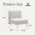 thumbnail image 7 of LayinSun 2 Pieces Outdoor Patio Furniture Set,Modular L-Shaped Sectional Sofa Set with 7" Thick Cushions, 7 of 7