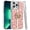 Light Pink, variant on Case For Apple iPhone 14 Pro Max Diamonds 3D Butterfly Floral Design Bling Sparkly Glitter Hybrid Metal Fashion with Ring Stand Phone Cover for iPhone 14 Pro Max Purple