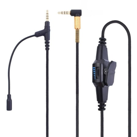 Replacement Audio Cable Cord Boom Mic Cable Compatible with Bose 700 NC700 QC45 QC35 QC35II QC25 OE2 Headphones, with Volum Controller Inline Mute Mic (6.5Ft)