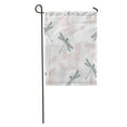 thumbnail image 1 of NUDECOR Pattern Flowers and Dragonfly Abstract Floral Beauty Botanic Botanical Color Garden Flag Decorative Flag House Banner 28x40 inch, 1 of 2