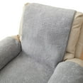 thumbnail image 4 of Recliner Chair Covers Fleece Soft Warm Sofa Slipcover Furniture Protector Non-Slip Washable Reclining Chair Cover for Kids, Pets, 4 of 7