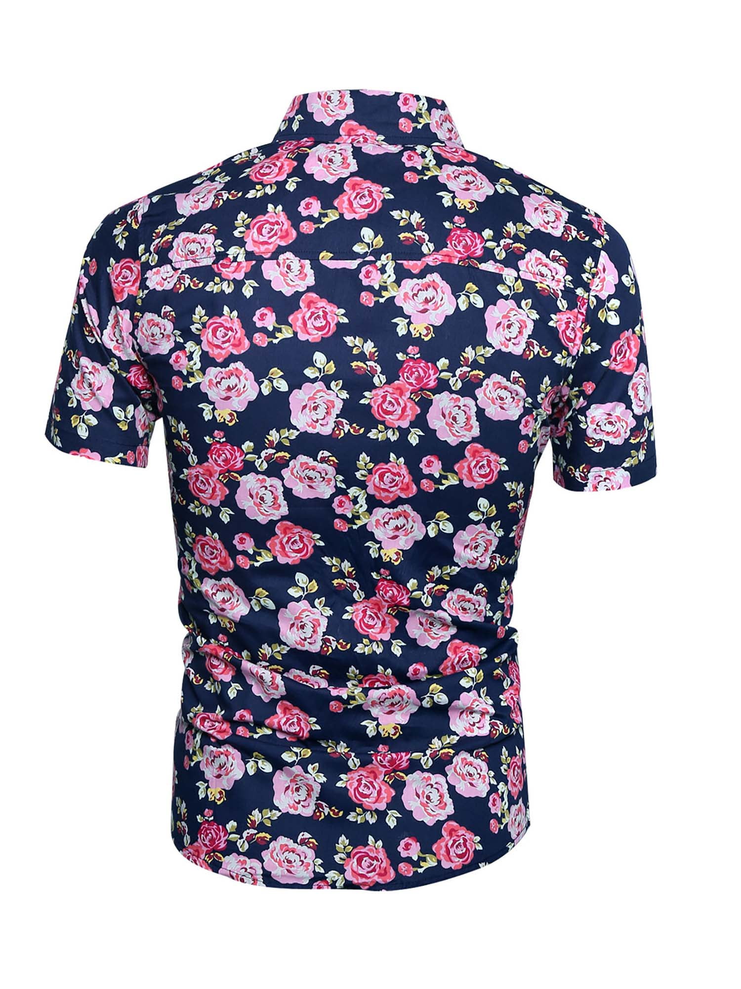 Nanquan Men Button Up Regular Fit Long Sleeve Casual 3D Print Shirt