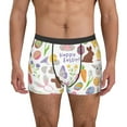 thumbnail image 2 of Goofa Happy Easter1 Printed Men's Boxer Briefs Underwear, Moisture-Wicking Underwear, Trunk,Soft and Breathable Cotton Underwear-Small, 2 of 9