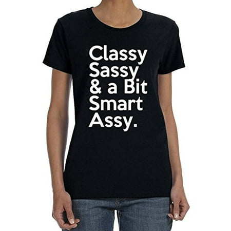 Smart Casual Shirts - Women Tshirt Classy Sassy A Bit Smart Assy Tank Top Casual Tee Short Sleeve S-3X