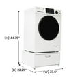 thumbnail image 2 of Pemberly Row All-in-One Washer Dryer in White Steel - 15lb 110V + Pedestal, 2 of 6