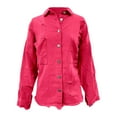thumbnail image 4 of Jackets for Women Fall Jacket Women's Retro Street Style Denim Jacket With Edges, 4 of 5